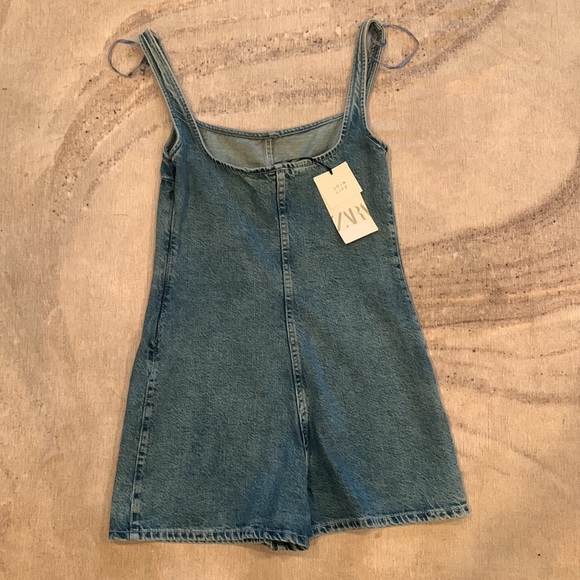 Zara denim romper size xs - Picture 2 of 4
